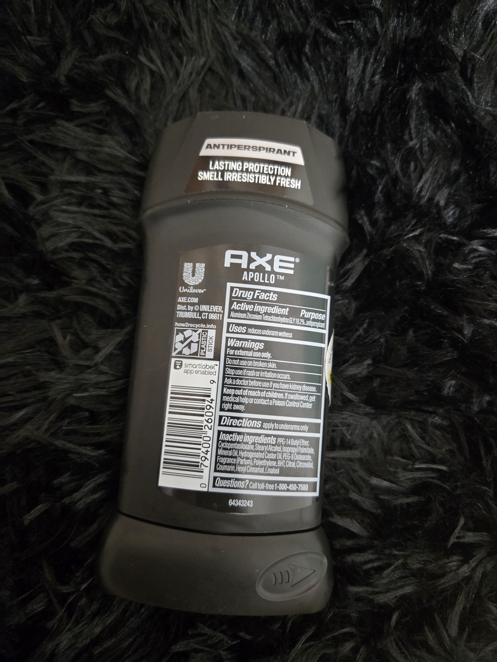 AXE Apollo Men’s Antiperspirant Deodorant Stick — Black